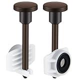 Kootesday 2-Pack Tub Spout Diverter Repair Kit - Universal Bathtub Faucet Parts with Valve Stems, Cup Seals & Gates, Fingerprint-Resistant, Fix Leaky Diverter in Minutes (Oil-Rubbed Bronze)