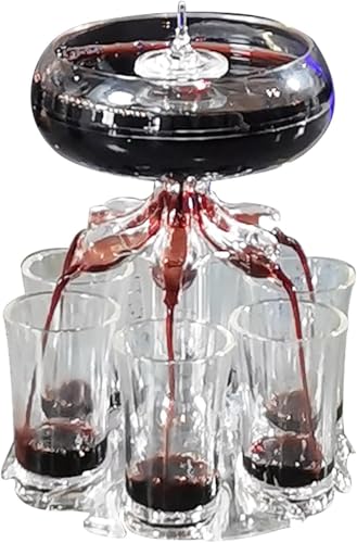Baby Guinness Shot Pourer with 6 Glasses 6 Shot Dispenser and Holder