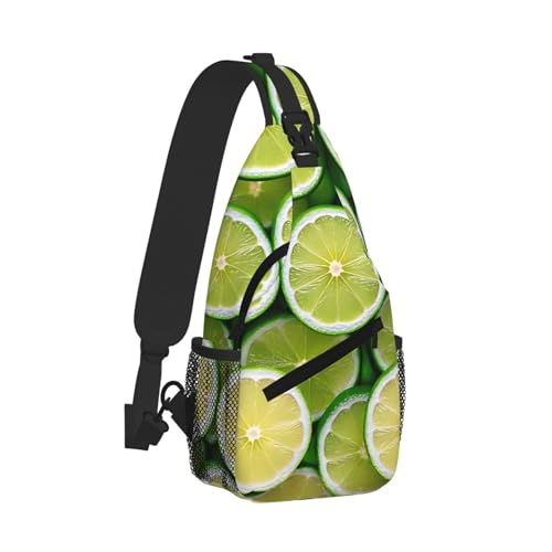 Lemon Print Cross Chest Bag Diagonally - High-Capacity For Short Trips, Work, And Daily Use2