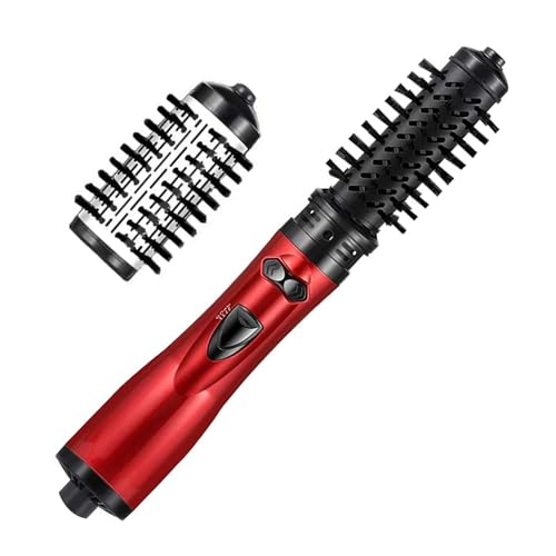 Cepillo Rotativo Estilizador De Aire Caliente - Estilizador Rotatorio 360° Con Flujo Térmico Alisador De Uso Doméstico,Set Multifuncional Con 2 Cabezales Para Cabello Grueso Y Suave