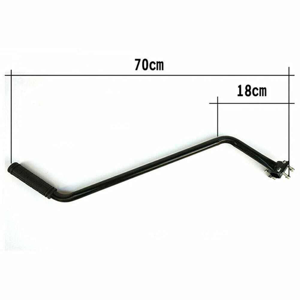 SUN-J Barra de equilibrio para bicicleta, herramienta de aprendizaje para niños, metal, negro