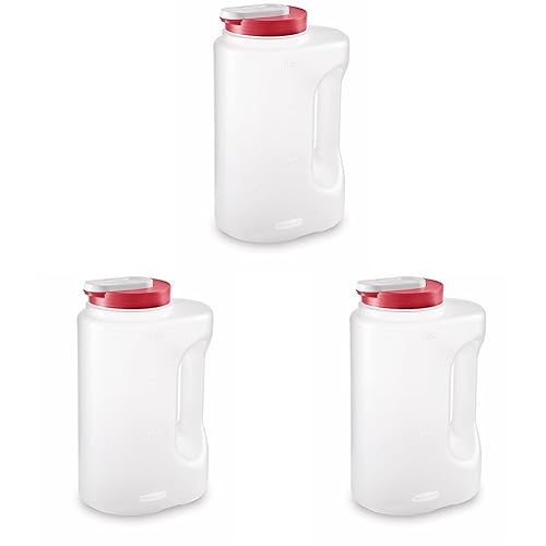 Rubbermaid Mixermate Jarra resistente a fugas, 1 galón (paquete de 3)