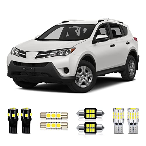 Kit de focos LED blancos para interior Toyota RAV4 2006-2015 miniatura 1