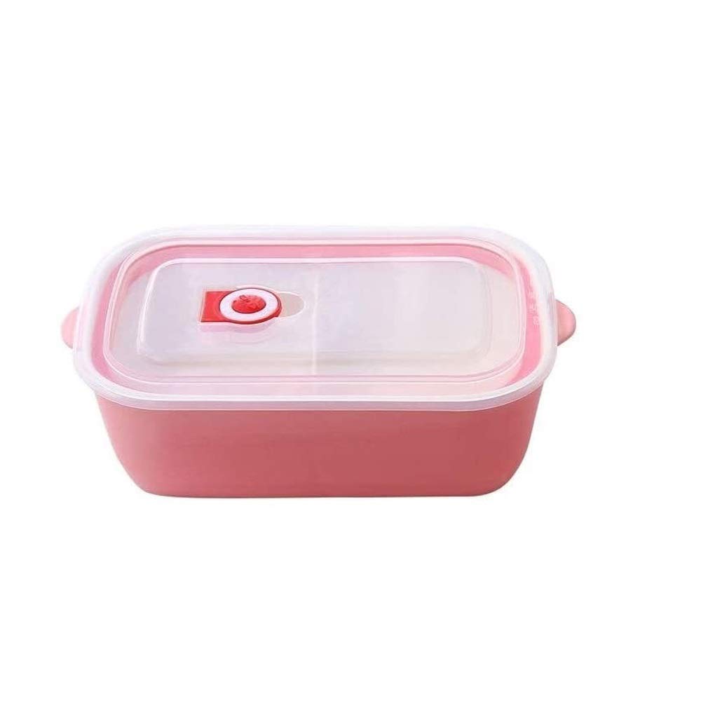 WDWDW Lunch Box stainless steel With Lid,Compartment,Ceramic Rice Bowl Rectangular Crisper