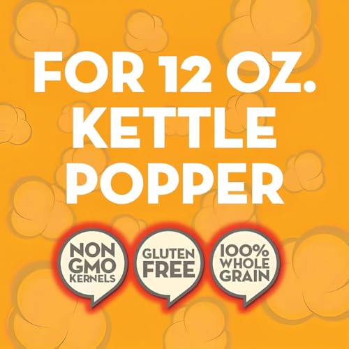JOLLY TIME All in One Popcorn Kit, Portion Packets with Kernels, Oil and Salt for Movie Theater or Air Popper Machines (12oz Kettle) - image 5