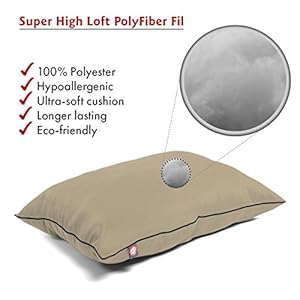 Majestic-Pet-Rectangle-Large-Dog-Bed-Washable--Non-Slip-Comfy-Pet-Bed--Dog-Crate-Bed-Super-Value-Pillow-Dog-Bed--Dog-Kennel-Bed-for-Sleeping-Dog-Bed-Large-Breed-46-x-35-Inch--Solid-Khaki - Cucciolini Doodles Majestic-Pet-Rectangle-Large-Dog-Bed-Washable--Non-Slip-Comfy-Pet-Bed--Dog-Crate-Bed-Super-Value-Pillow-Dog-Bed--Dog-Kennel-Bed-for-Sleeping-Dog-Bed-Large-Breed-46-x-35-Inch--Solid-Khaki