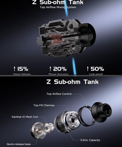 GEEKVAPE Aegis Legend 5 Mod Kit avec réservoir sub ohm Z 5.5ml - 4