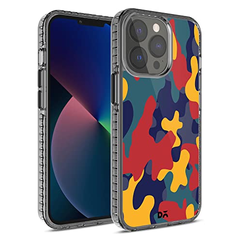 Image of DailyObjects Case for iPhone 13 Pro Max Compatible with Mag-Safe Wireless Charging, Stride 2.0 Color Block Camo Slim Shockproof Back Cover with Inner Magnetic Ring