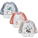 3 Pack Set , Ärmel-Lätzchen für 6-36 Monate