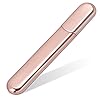 Premium Glass Nail File with Case Crystal Diamond Salon Best Beauty Nail Buffer for Natural and Acrylic Nails Christmas Gift for Woman and ManApricot