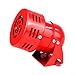 Industrial Alarm Outdoor - 110 Decibels Electric Motor Driven, Red AC220V with High-Speed Motor for Construction Site Power Failure
