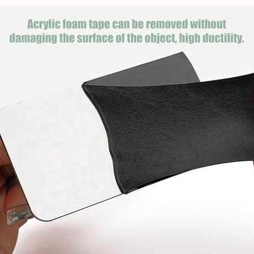 Doppelseitiges Klebeband, Extra Stark Klebend, 3M-VHB Schaumstoffband, 25mm x 5M, Wasserfest und Hochtemperaturbeständig für Auto, Heimdekoration, Bürodekoration
