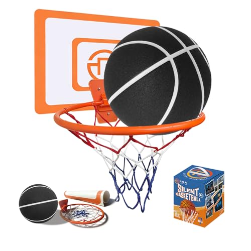 Baloncesto silencioso tamaño 7 con aro interior para entrenamiento sin ruido
