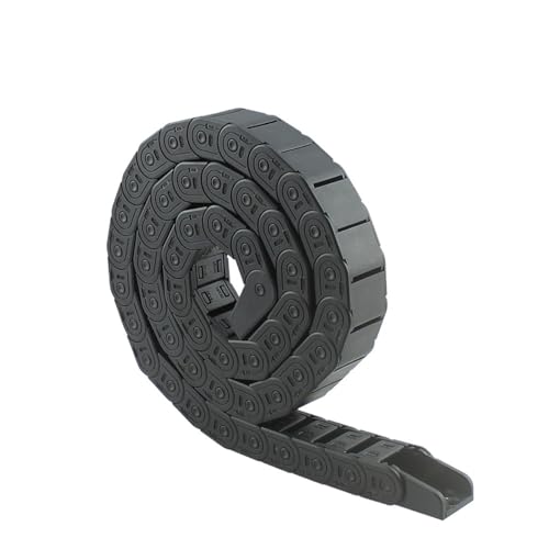 Chaîne porte-câbles 15x50 mm semi-fermée en plastique nylon pour guidage machine CNC 1m