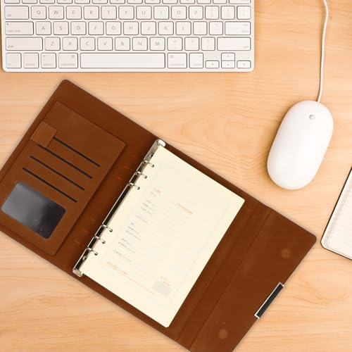 Cuaderno de planificación portátil COHEALI negro con organizador semanal creativo 5