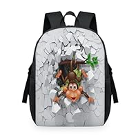 TropicalLife Monkey Print Backpack Rucksack for Kids Girls Boys Men Women Funny Monkey Back Pack Multi-purpose School Bookbag Casual Laptop Daypack Bag