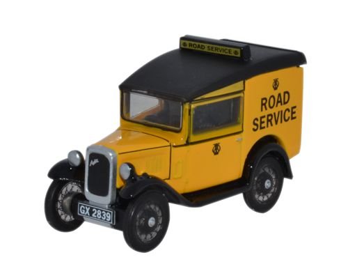 76asv002 Oxford Diecast Austin Seven Rn Van Aa 1/76 Scale Oo Gauge