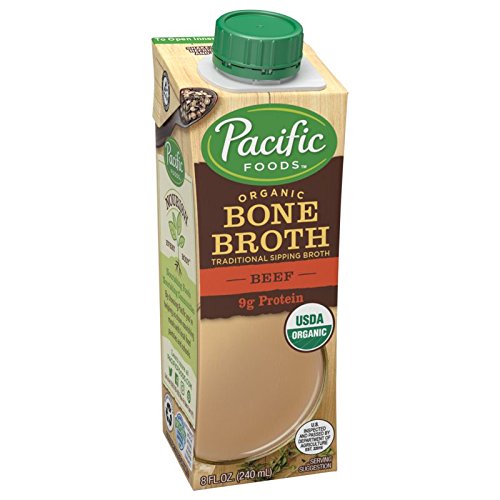 PACIFIC FOODS BONE BROTH BEEF ORG UNSLT 8 OZ