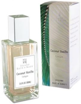 Tikimaster Island Bath and Body Coconut Vanilla Cologne 3.0oz.
