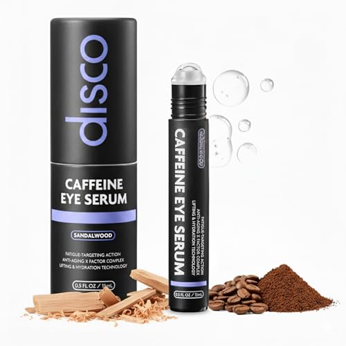 Disco Eye Serum, 12% Caffeine 8% Hyaluronic Acid, Niacinamide Pep...