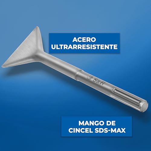 Miniatura 3 de S R Cincel Sds-Max Ancho 350x105 Mm Baldosas Y Mamposteria Para Martillo Demoledor. Calidad Industrial Made In Germany