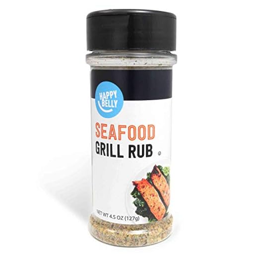 Amazon Brand - Happy Belly Seafood Grill Rub, 4.5 Ounces