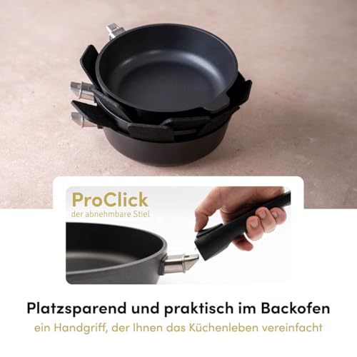 Hoffmann STONIQ Bratpfanne, PFAS-frei, Mineralbeschichtung, Aluminium mit Edelstahlboden, Induktionsgeeignet, Pfanne Made in Germany, verzugsfrei, Antihaftbeschichtet (28 cm, 1, ohne Glasdeckel) 7 Hoffmann STONIQ Bratpfanne, PFAS-frei, Mineralbeschichtung, Aluminium mit Edelstahlboden, Induktionsgeeignet, Pfanne Made in Germany, verzugsfrei, Antihaftbeschichtet (28 cm, 1, ohne Glasdeckel)