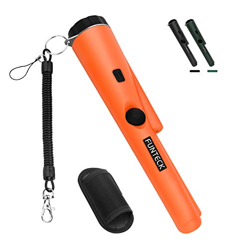 FUNTECK Handheld Pinpointer Metal Detector for Starters or Kids’ Treasure Hunting, Water-Resistant