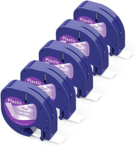 Dymo Etiquette Labelwell - 3 Rubans Étiqueteuse Dymo 12mm X 4m Noir Sur Blanc - Compatible , LT-100T, QX50 LetraTag LT-100H