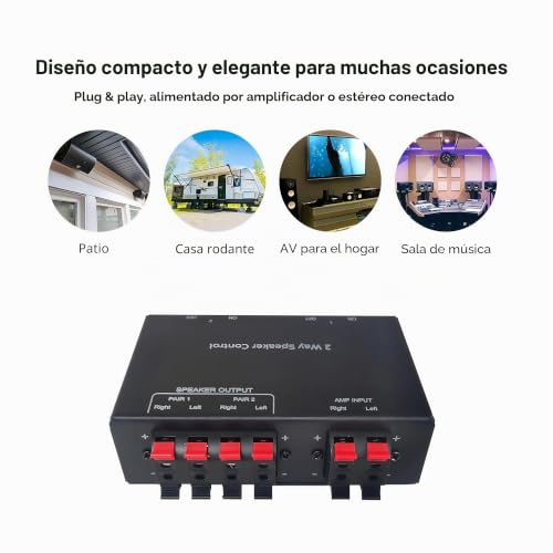 Selector de altavoz pasivo resistente de 150W con caja cuadrada completamente de metal 4