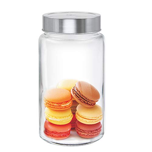 Image of Treo By Milton Radius Glass Jar, 1000 ml, Transparent | Storage Jar | Multipurpose Jar | Modular Kitchen