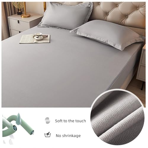 Protector de colchón impermeable caqui 180x200 con cremallera transpirable 6
