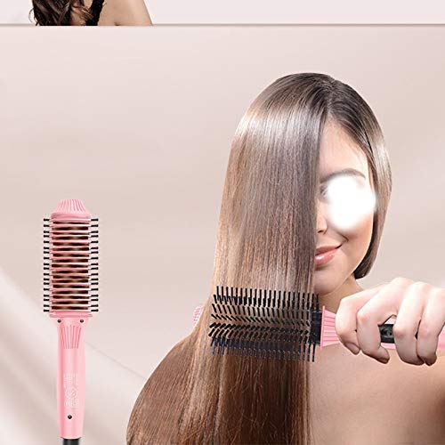 Cepillo eléctrico alisador portátil para cabello y barba miniatura 2
