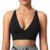 Evercute-Womens-Sports-Bras-Adjustable-Deep-V-Neck-Bras-Wireless-Spaghetti-Strap-Criss-Cross-Padded-Low-Support-Sexy-Bras Evercute Women's Sports Bras Adjustable Deep V Neck Bras Wireless Spaghetti Strap Criss Cross Padded Low Support Sexy Bras