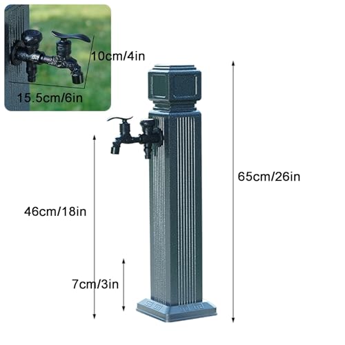 Colonne d'eau antigel pour eviter les fuites de robinet exterieur retro - 3