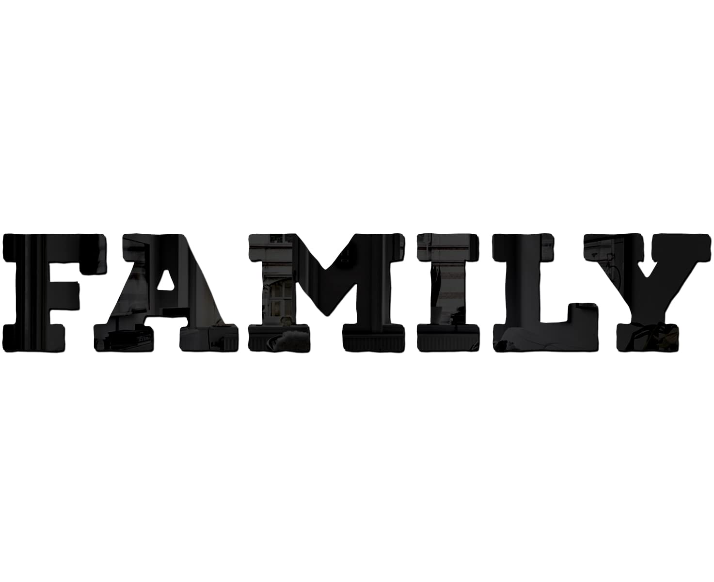 Wall1ders Family Mirror Stickers for Wall, Acrylic Mirror Wall Decor Sticker, Wall Mirror Stickers, Acrylic Stickers, Wall Stickers for Hall Room, Bed Room. (Black) (B0BB7RFDRM) Amazon Price History, Amazon Price Tracker