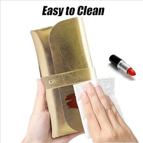 Image of Glasses storage bag Travel sunglasses myopia glasses storage bag Fashion leather storage bag