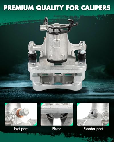 Image of SCITOO Rear Left Brake Caliper With Bracket 18B5324 Compatible For Buick For LaCrosse 2012-2016,For Buick For Regal 2011-2017,For Chevrolet For Malibu 2013