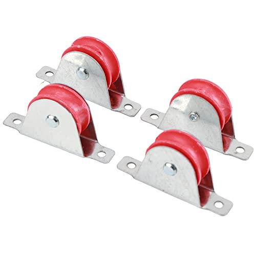 RestokkiUniversal Ladder Pulley Wheel Replacement Parts Accessory, Aluminum Alloy Plastic 4cm 4Pcs for Ladder