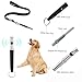 3 PCS Dog Whistles Set, Adjustable Recall Dog Training Whistle Silent Dog Whistle to Stop Barking with Lanyard,Dog Clicker(Black)