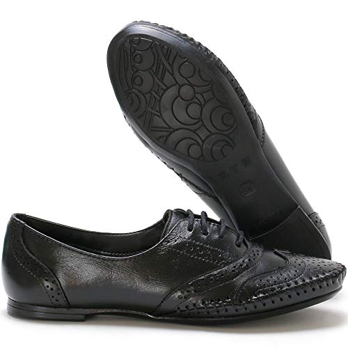Oxford em Couro Verniz 15360 QQ Casual Preto 36
