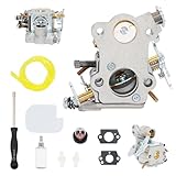 PP4218A Carburetor for Poulan Pro P3314 P3416 PP4218 PP4218AVX PP4018 PP3516AVX PP 3816 Chainsaw Parts Replace 545070601 with 530057925 Tune-up Kit Zama C1M-W26 C1M-W26A C1M-W26B C1M-W26C W-26B W26B