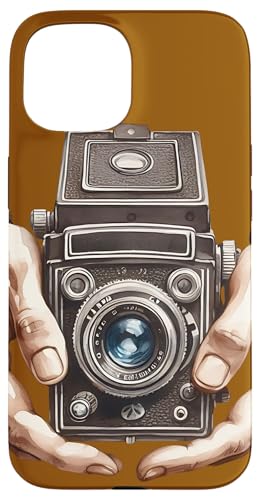 Vintage Brownie Analog SLR Camera Art Photographer Film Case for iPhone 15