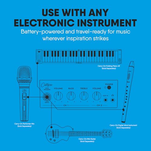 image for Carry-on Mini Speaker - Amplifier for Electronic Guitars and Drums, Ke