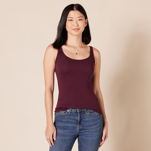 Image of Amazon Essentials Women's Slim-Fit Thin Strap Scoop Neck Tank Top