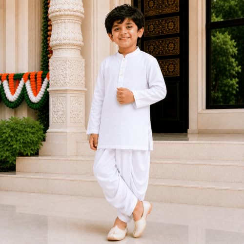 Image of Kids Dhoti Kurta Set for Boys Traditional Ethnic Wear