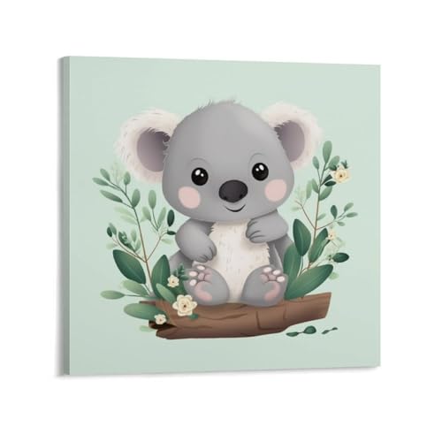 Toile murale abstraite Koala 50x50 cm cadre moderne