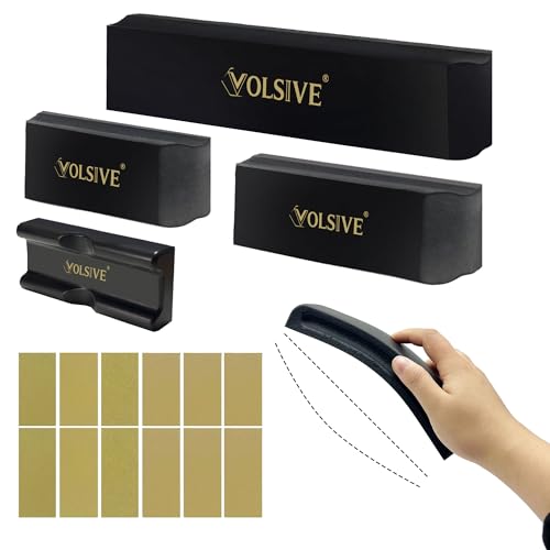 24Pcs PSA Adjustable Sanding Block Kit,Hand Abrasives Auto Body Sanding Block Set with 20pcs Self Adhesive Sandpaper,Flexible for Automotive Paint and Woodworking Sand Furniture