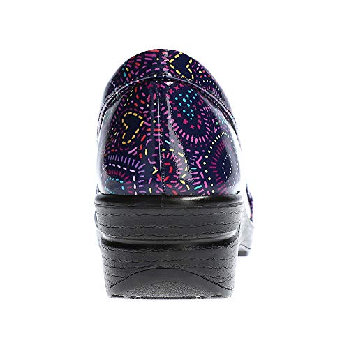 Image of Easy Works by Easy Street womens Leeza loafers shoes, Purple Multi Patent, 7.5 US