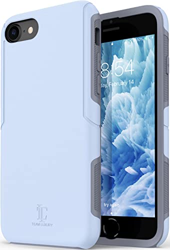 Team Luxury Iphone Se Case 2022/2020, Iphone 8/7 Case, [Ultra Impact Resist] Shockproof Rugged Protective Case For Apple Iphone Se/8/7 Phone Case Cover 4.7", (Light Blue) #TOP4